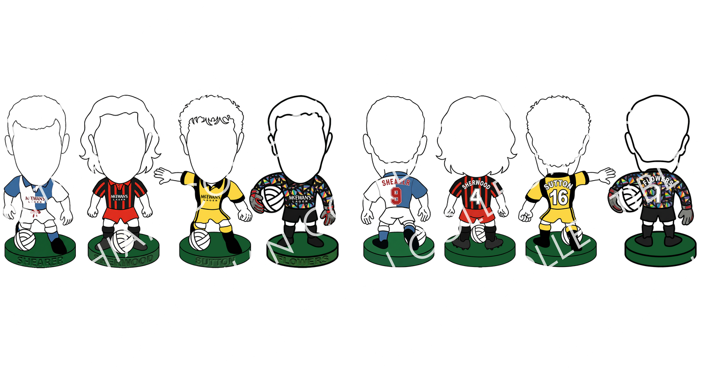 Champions - FRONT & BACK DESIGN. Blackburn inspired Shaker Pint Glass