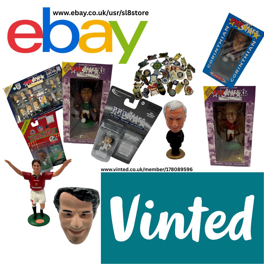 Football Figures and Memorabilia items on Vinted and Ebay