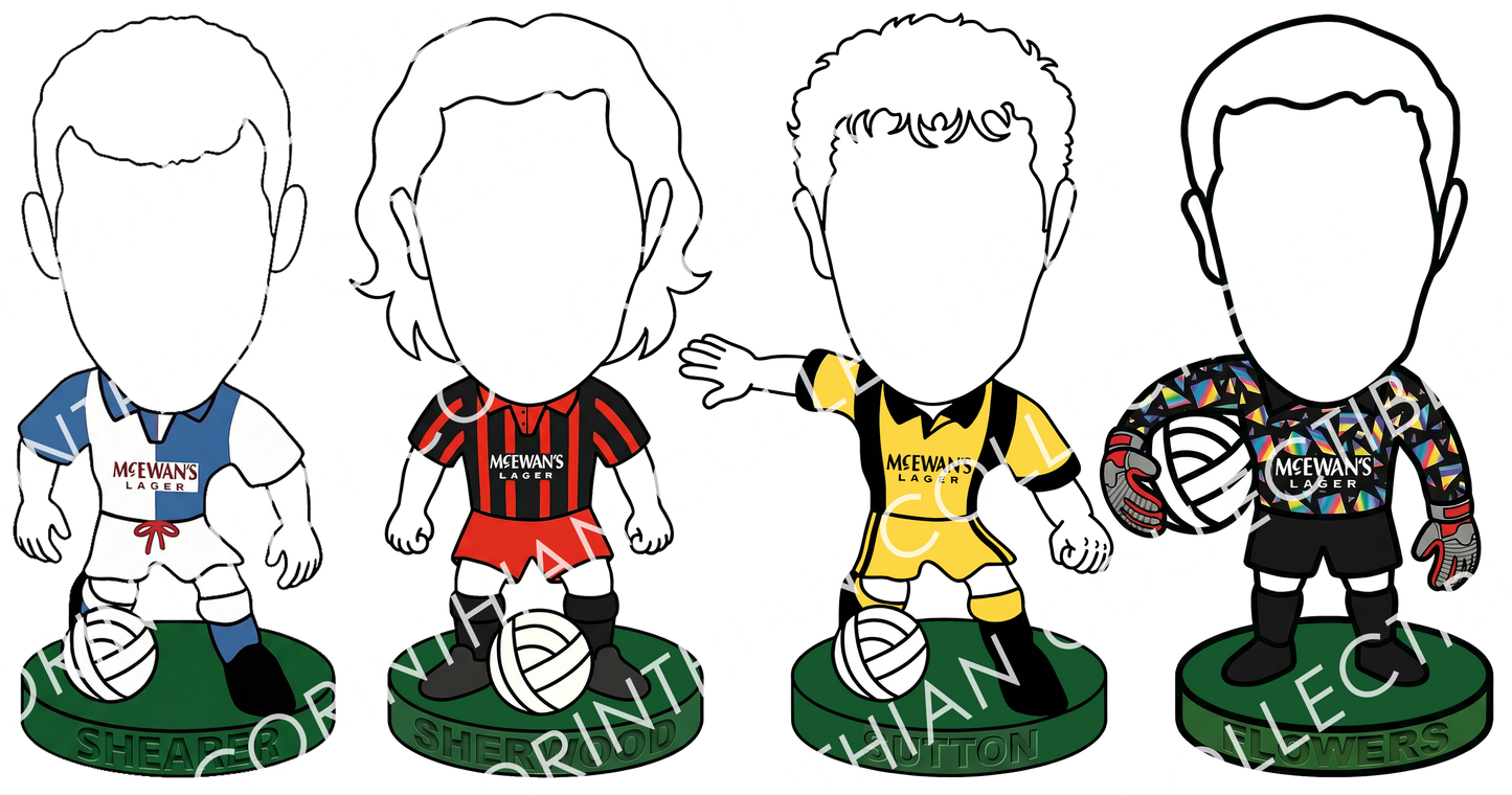 Champions - FRONT DESIGN. Blackburn inspired Shaker Pint Glass