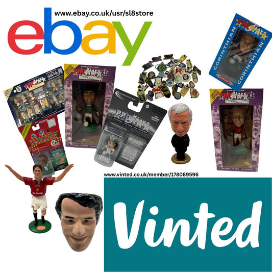 Football Figures and Memorabilia items on Vinted and Ebay