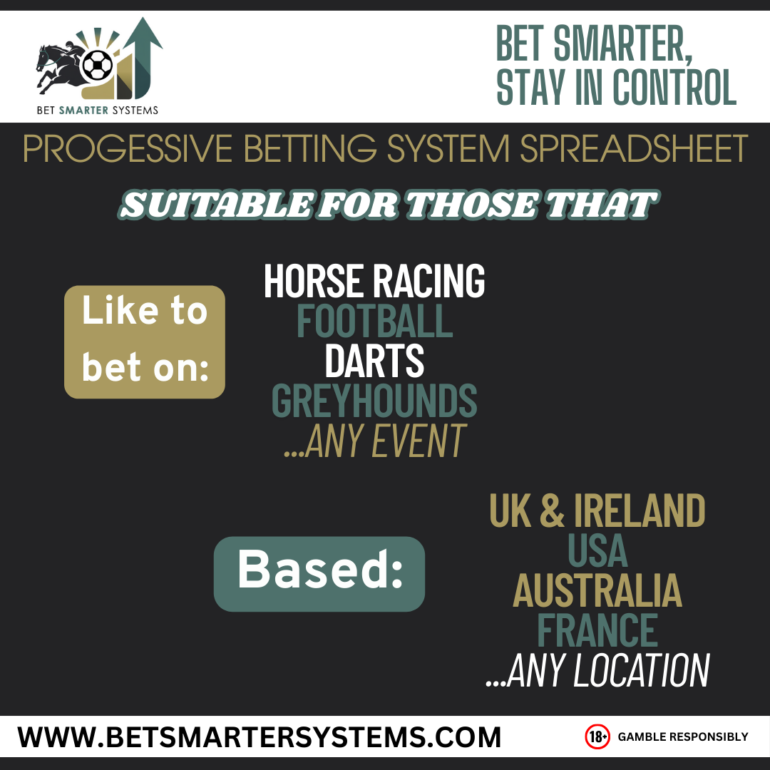 Progressive Betting System – Smarter, Structured Betting Spreadsheet v2