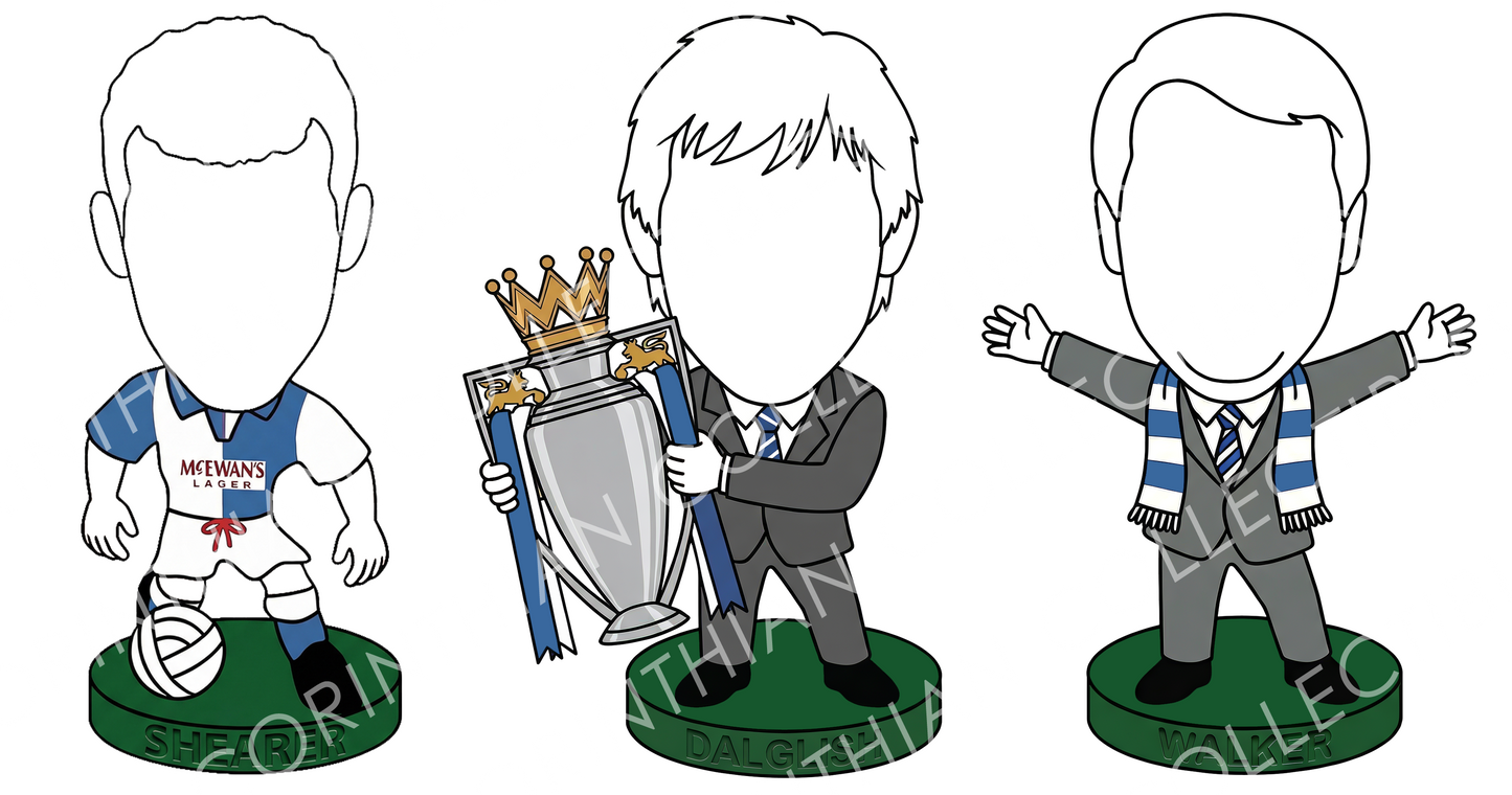 Three Men. One Dream. Blackburn inspired Shaker Pint Glass