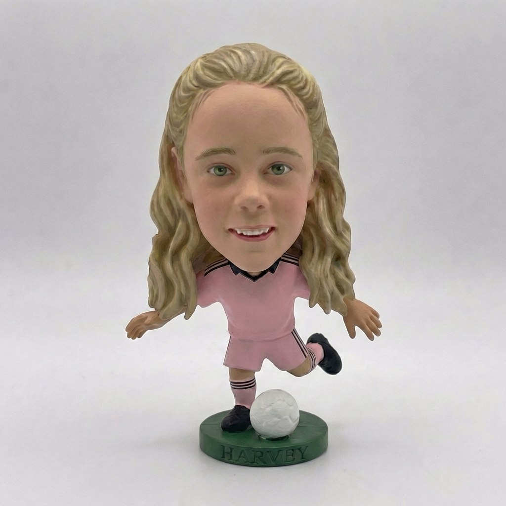 Custom Big-Head Sports Figure Portrait (Digital Image Only) – Personalised Caricature for Football, Darts, Dance & More