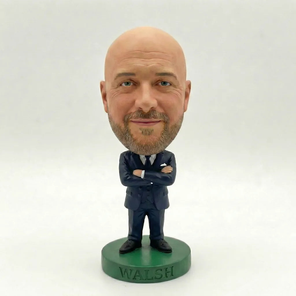 Custom Big-Head Sports Figure Portrait (Digital Image Only) – Personalised Caricature for Football, Darts, Dance & More
