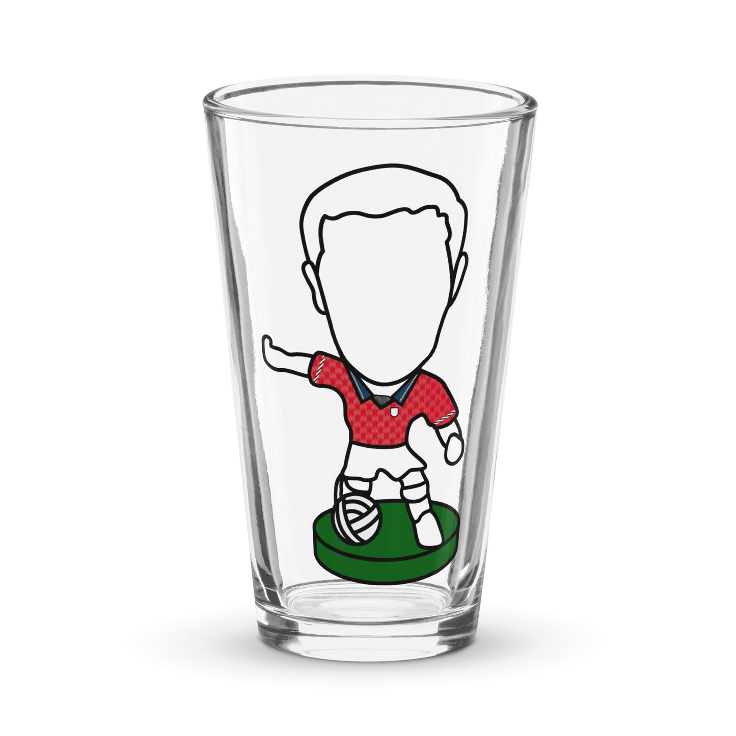 England Red Away 1990 Inspired Shaker Pint Glass