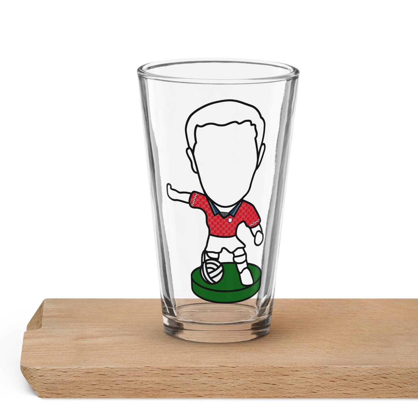 England Red Away 1990 Inspired Shaker Pint Glass
