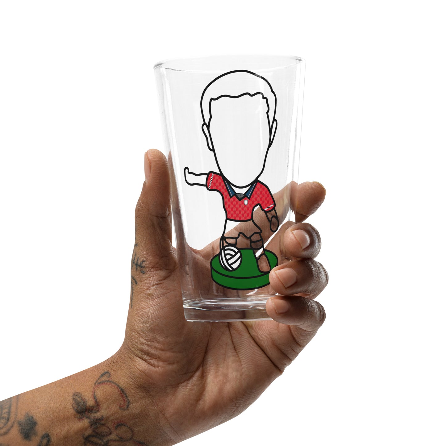 England Red Away 1990 Inspired Shaker Pint Glass