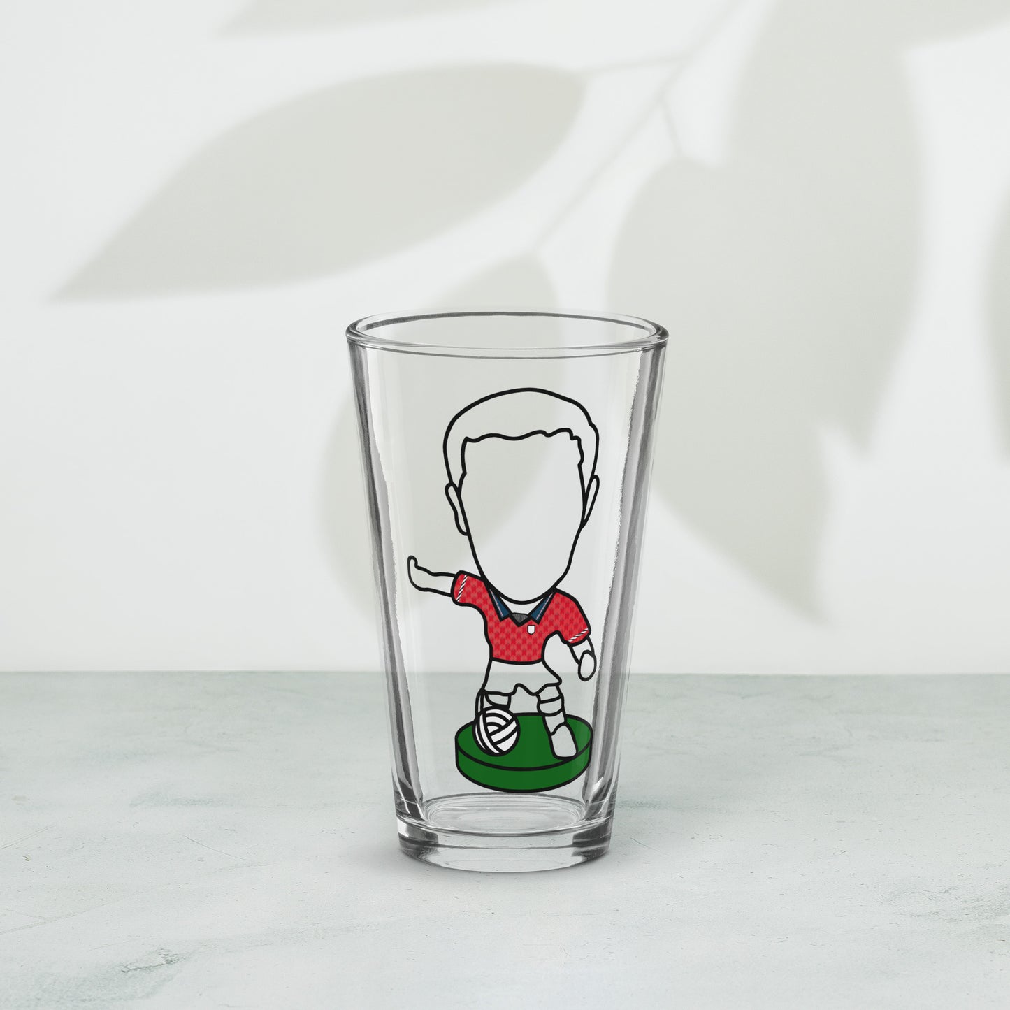 England Red Away 1990 Inspired Shaker Pint Glass