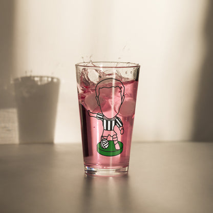 Tyneside Stripes Pride Shaker Pint Glass - Inspired by Newcastle United & Corinthian Figures