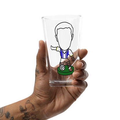 South Yorkshire Stripes Pride Shaker Pint Glass - Inspired by Sheffield Wednesday & Corinthian Figures