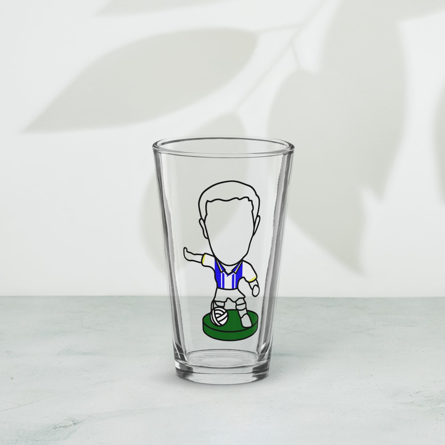 South Yorkshire Stripes Pride Shaker Pint Glass - Inspired by Sheffield Wednesday & Corinthian Figures
