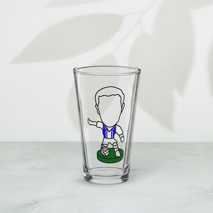 South Yorkshire Stripes Pride Shaker Pint Glass - Inspired by Sheffield Wednesday & Corinthian Figures