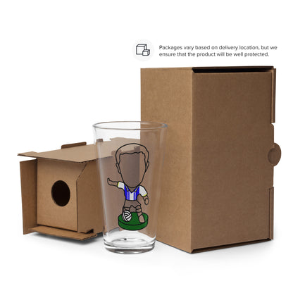 South Yorkshire Stripes Pride Shaker Pint Glass - Inspired by Sheffield Wednesday & Corinthian Figures